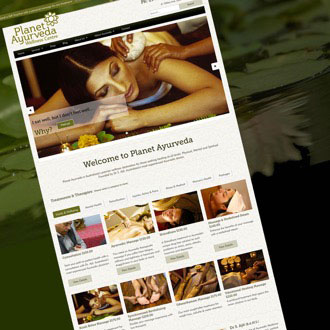 Planet Ayurveda - On.Works Web Design Project 