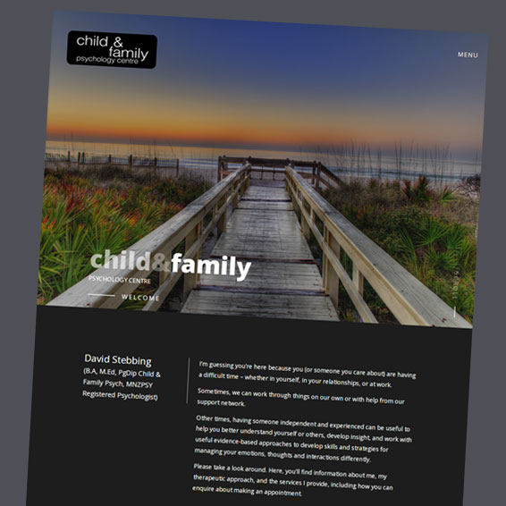 Child & Family Psychology - On.Works Web Design Project 
